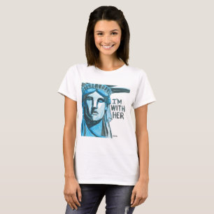 T-shirt Madame Liberty - je suis avec elle