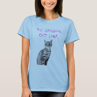 T-shirt Madame originale de chat