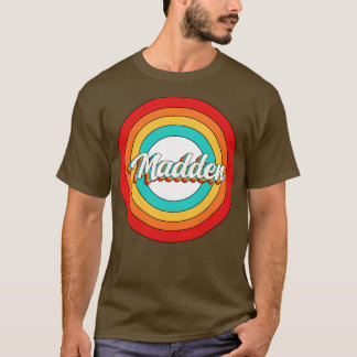 T-shirt Madden Nom Chemise Vintage Cercle Madden