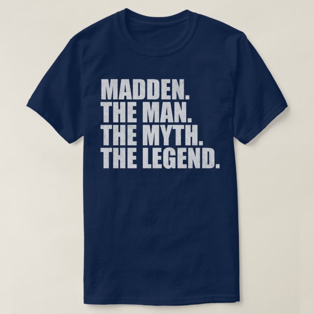 T-shirt MaddenMadden Nom Madden prénom (Design devant)
