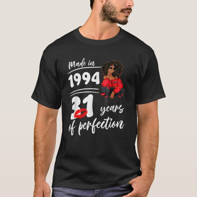 T-shirt Made In 1994 31 Years Of Perfection Birthday Melan (Devant)