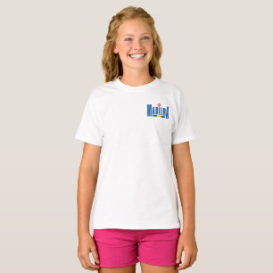 T-shirt Madeira Texte et couleurs du drapeau
