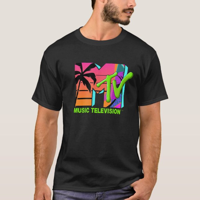 T-shirt Mademark x MTV - Le logo officiel de MTV avec rétr (Devant)