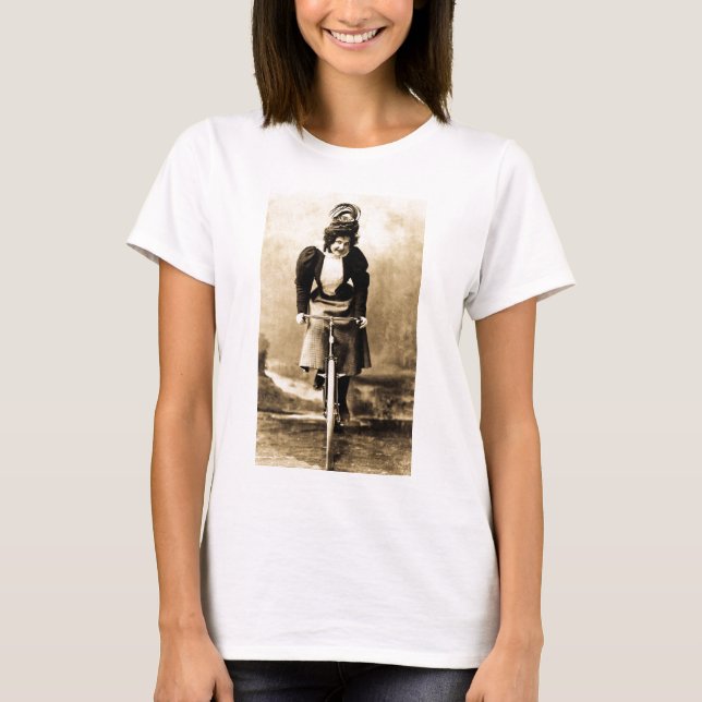 T-shirt Madge Lessing sur le cru 1902 de vélo (Devant)