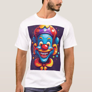 T-shirt "Madness Unleashed : Abstrait Joker Face Vector Ar