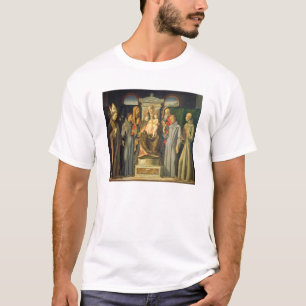 T-shirt Madonna a couronné, 1480 (l'huile sur le panneau)