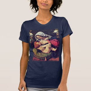T-shirt Madonna avec le coussin vert