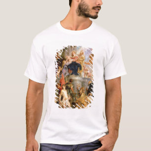 T-shirt Madonna couronné avec l'enfant