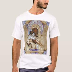 T-shirt Madonna et Emmanuel noirs