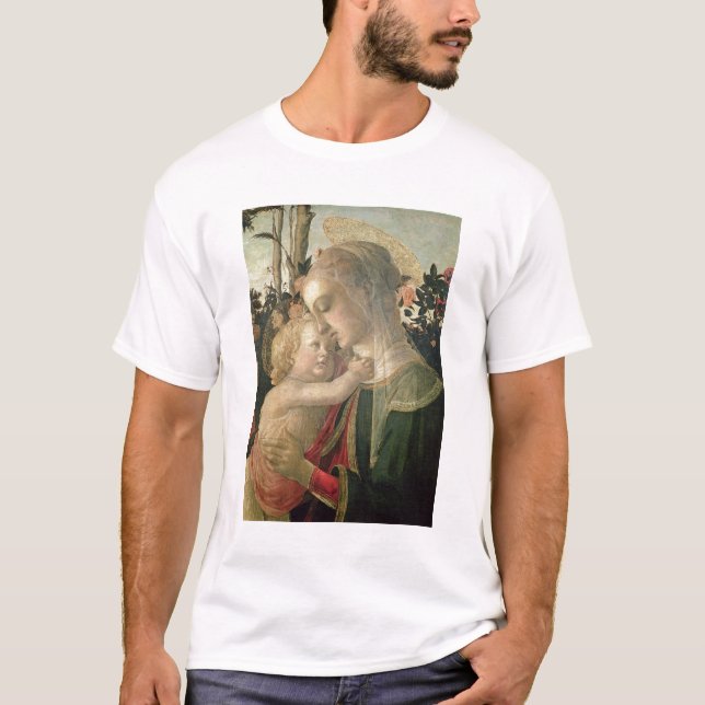 T-shirt Madonna et enfant avec St John le baptiste, detai (Devant)