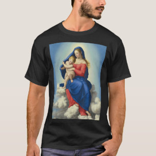 T-shirt Madonna Et Enfant Religieux