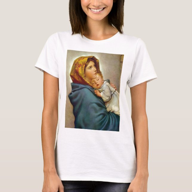 T-shirt Madonna et l'enfant Roberto Ferruzzi Madonnina Mar (Devant)