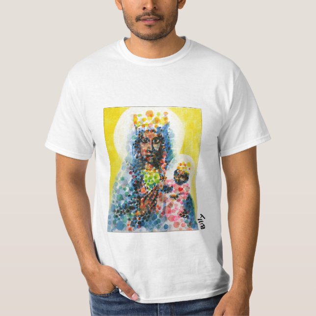 T-shirt Madonna noir (Devant)