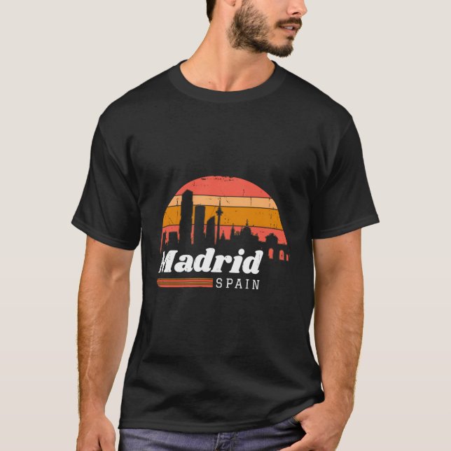 T-shirt Madrid Espagne Espagne Espagne Vacances (Devant)
