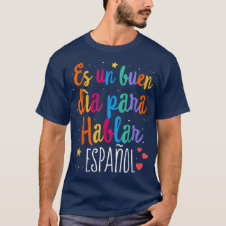 T-shirt Maestra mignon arc-en-ciel Regalos Para Espagnol b
