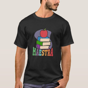 T-shirt Maestra Professeur Espagnol Fière