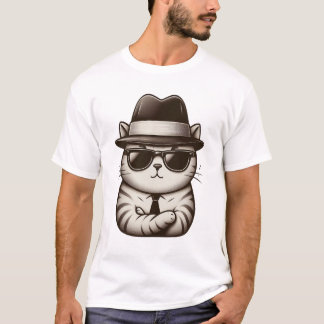 T-shirt Mafia Cat - Le patron de l'allée