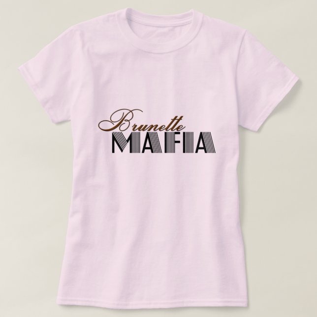 T-shirt Mafia de brune (Design devant)