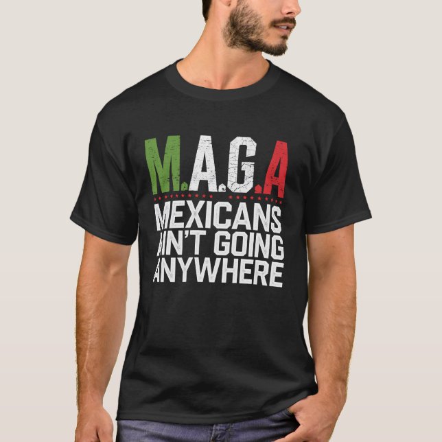 T-shirt MAGA - LES MEXICAINS NE VONT nulle part (Devant)