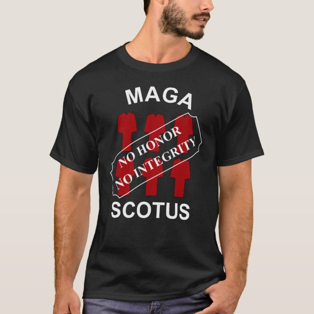 T-shirt MAGA SCOTUS en texte blanc (Devant)