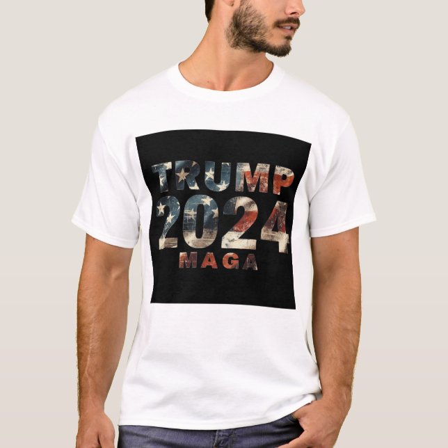 T-shirt maga trump 2024 (Devant)