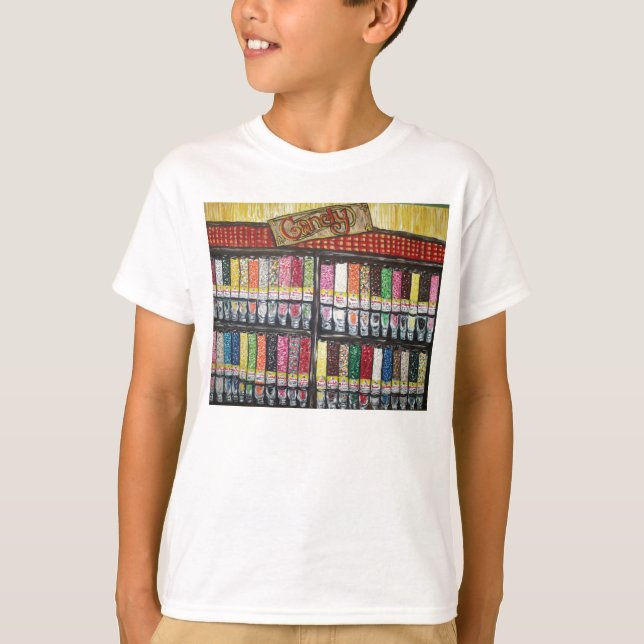 T-shirt "Magasin de bonbons de travers " (Devant)