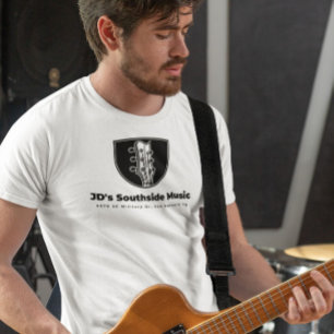 T-shirt Magasin de musique du côté sud de JD avec adresse