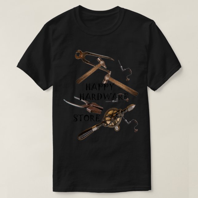 T-shirt Magasin matériel heureux (Design devant)