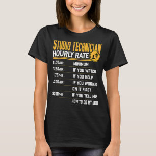 T-shirt Magasin Studio Technician Taux horaire