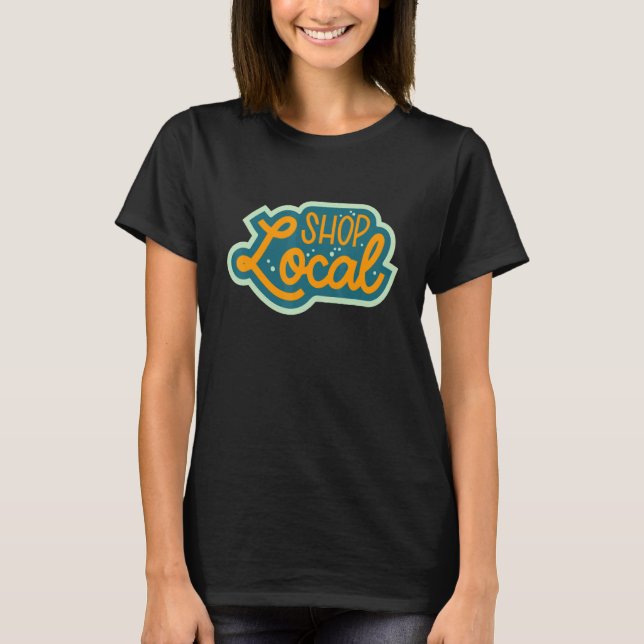 T-shirt Magasiner Tout local (Devant)