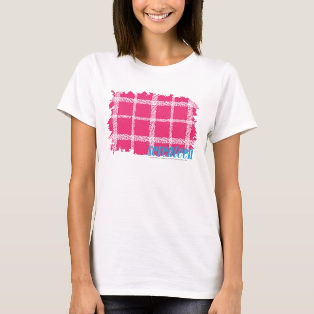 T-shirt Magenta 4 de plaid (Devant)