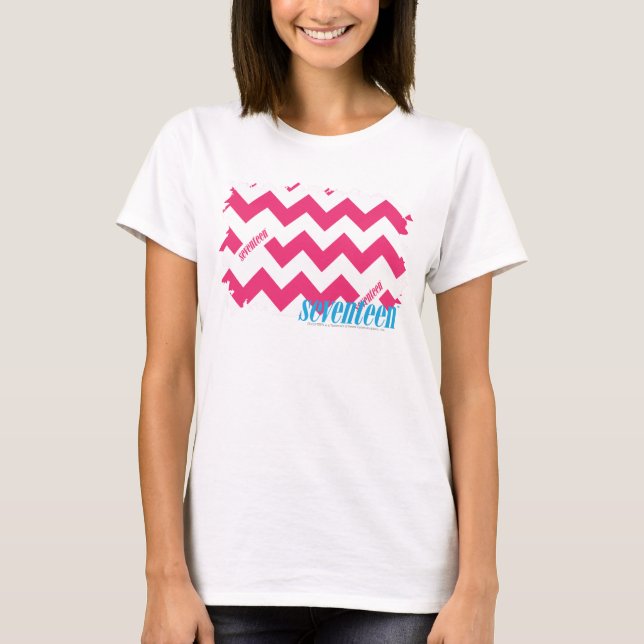 T-shirt Magenta 4 de zigzag (Devant)