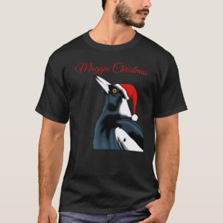 T-shirt Maggie Christmas Magpie Christmas Art2