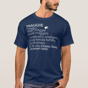 T-shirt Maggie Name Maggie Definition Maggie Femme Name M