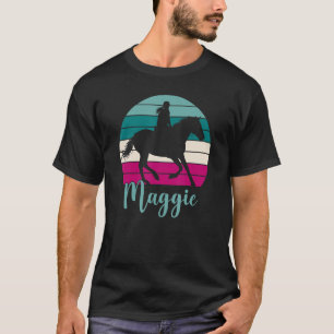 T-shirt Maggie Nom Equestrian Maggie Horse Girl
