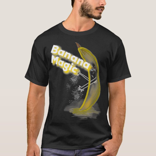 T-shirt Magic Banana Funny Magicien Cadeaux de fruits (Devant)