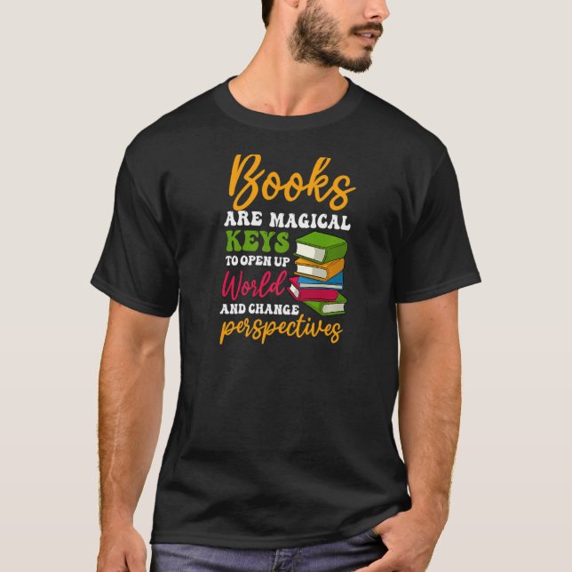 T-shirt Magic Keys Open World Lire plus (Devant)