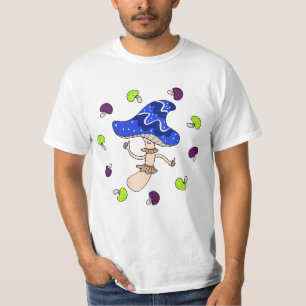 T-shirt Magic Mushroom Lover Strange Weird musroom art