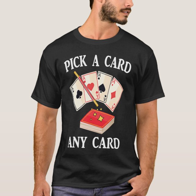 T-shirt Magic  Pick A Card Any Card  Magician  Tricks  Ill (Devant)