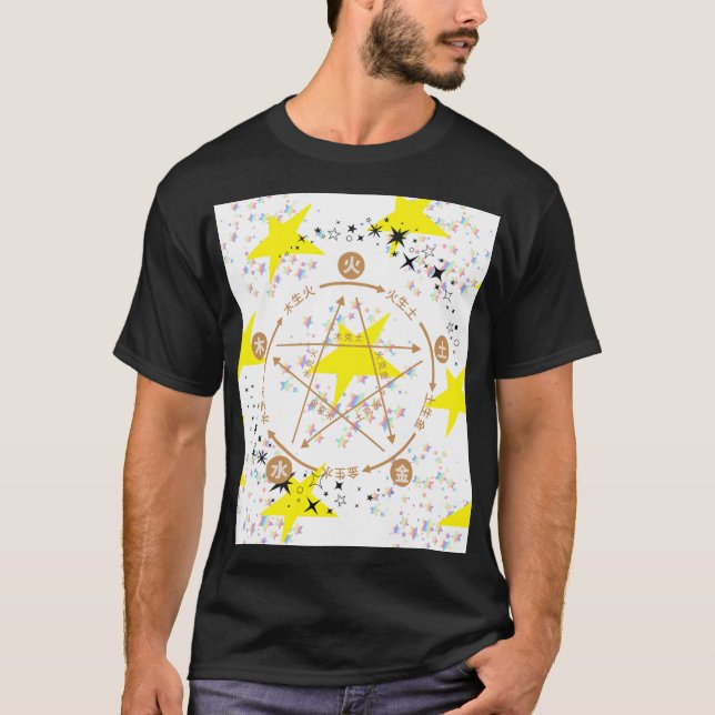 T-SHIRT MAGIC STAR PENTAGRAM (Devant)