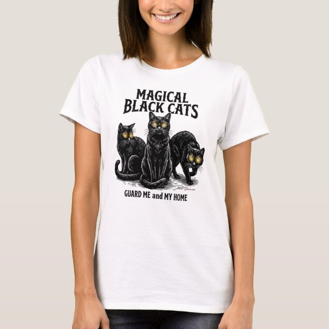 T-shirt Magical Black Cats (Devant)