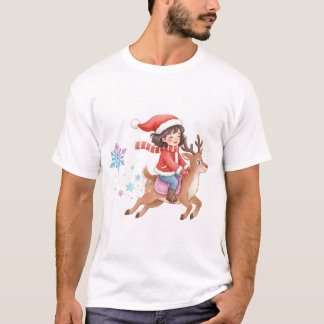 T-shirt Magical Reindeer Ride Christmas T-Shirt.