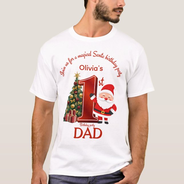 T-shirt Magical Santa Birthday Design for Kids (Devant)