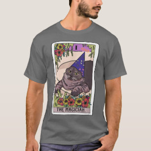 T-shirt Magician Tarot Card Funny Amoureux des chats Wizar