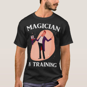 T-shirt Magicien De Magie Dans L'Entraînement Bunny Tricks