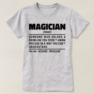 T-shirt Magicien Noun Définition Magique Louvain Spécialis