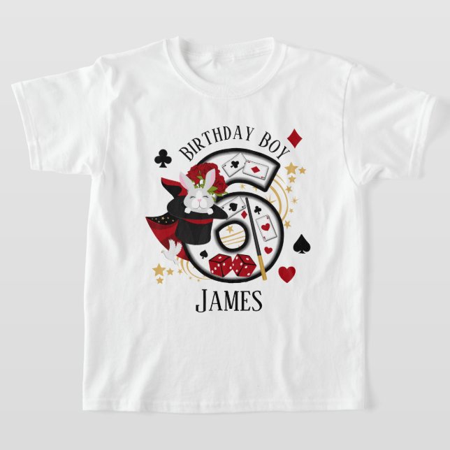 T-shirt Magicien sixième anniversaire Chemise magique anni (Poser)