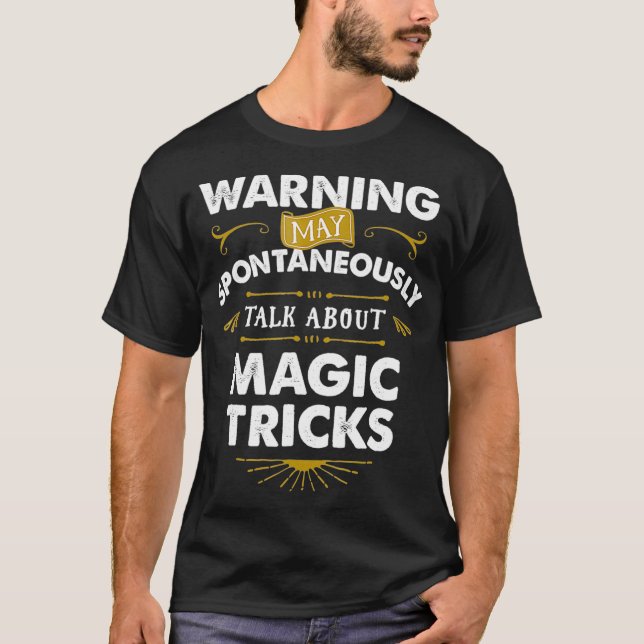 T-shirt Magicien T Parler spontanément de bandes magiques (Devant)