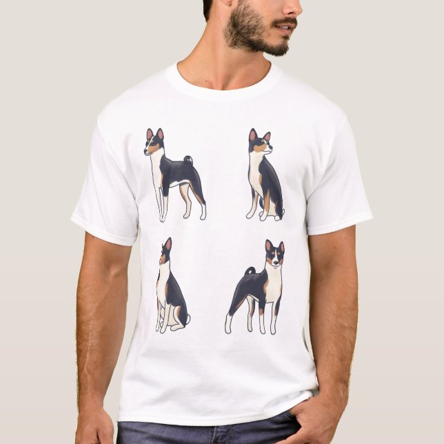 T-shirt Magie Basenji (Devant)