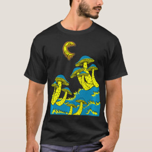 T-shirt Magie Champignons Lune Psychedélique Trippy EDM Ga